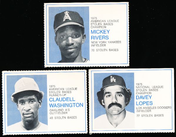 1975 & 1976 Greyhound Heroes on the Basepaths- 1 Set each Year