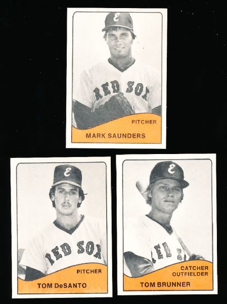 1979 TCMA Elmira Pioneer Red Sox Set of 28