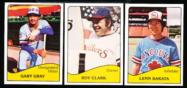 1979 TCMA Minor League Baseball- 3 Sets