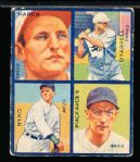 1935 Goudey Bb- 4 in 1 - #7F Byrd,MacFayden, Martin, O’Farrell (Reds/ Cardinals)