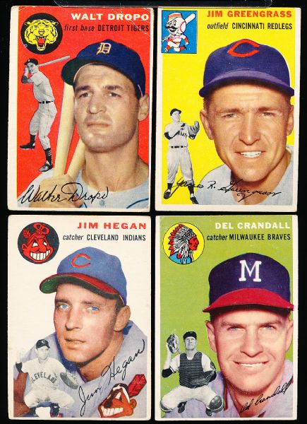 1954 Topps Bb- 6 Cards