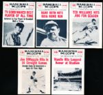 1961 Nu Card Bb Scoops- 5 Cards