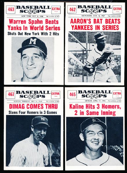 1961 Nu Card Bb Scoops- 19 Diff.