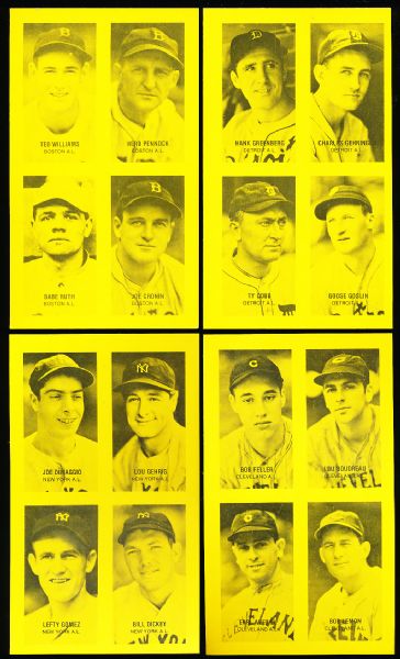 1980? Baseball 4 in Exhibit- Yellow Collector Issue Set? of 16