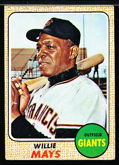 1968 Topps Bb- #50 Willie Mays, Giants