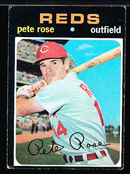 1971 Topps Bb- #100 Pete Rose, Reds