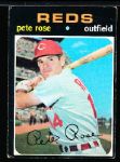 1971 Topps Bb- #100 Pete Rose, Reds