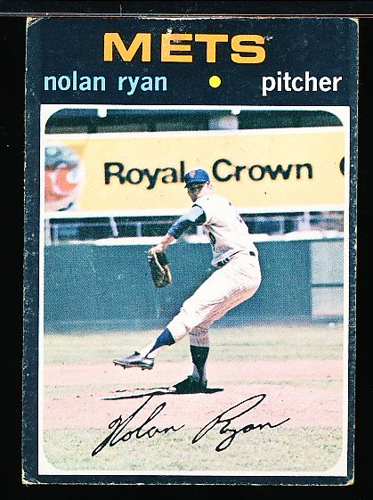 1971 Topps Bb- #513 Nolan Ryan, Mets