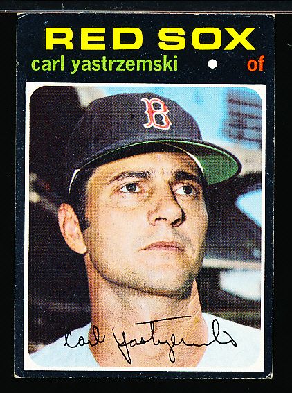 1971 Topps Bb- #530 Carl Yastrzemski, Red Sox