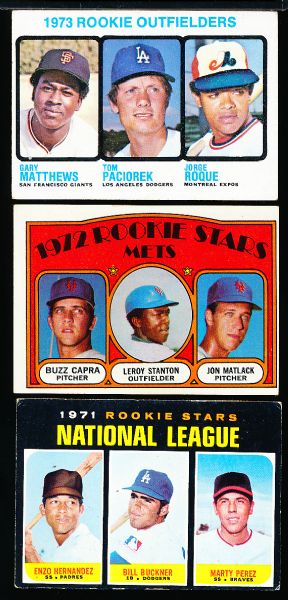 Three Baseball Rookie Cards
