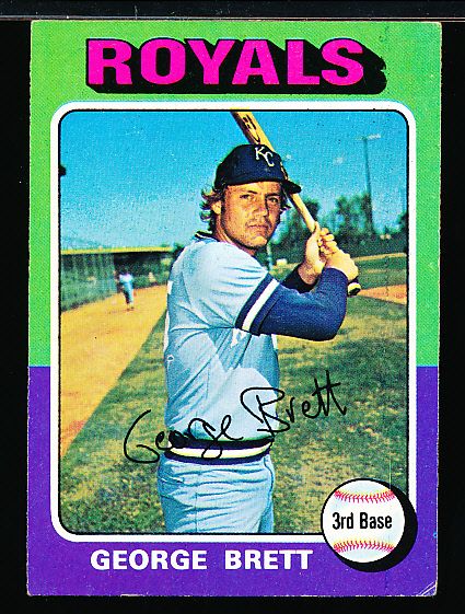 1975 Topps Bb- #228 George Brett RC