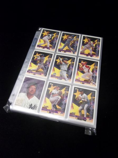 1996 Topps Baseball Complete Set of 440 in Ultra Pro Pages