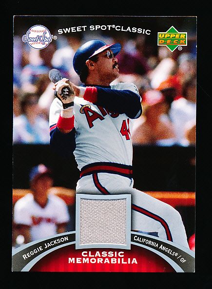 2007 Sweet Spot Classic Bb- “Classic Memorabilia”- #CM-RJ2 Reggie Jackson, Angels