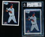 2010 Bowman Chrome Bb- “USA Stars”- #USA17 Bubba Starling- 2 Cards (1 Beckett Graded NM-MT+ 8.5)