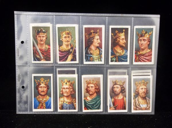 1935 John Player & Sons “The Kings & Queens of England 1066-1935” English Tobacco Complete Set of 50 in Pages