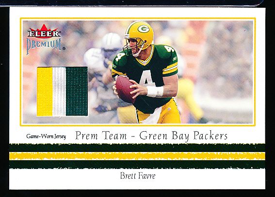 Lot Detail - 2002 Fleer Premium Ftbl.- “Prem Team Jerseys”- Brett Favre,  Packers