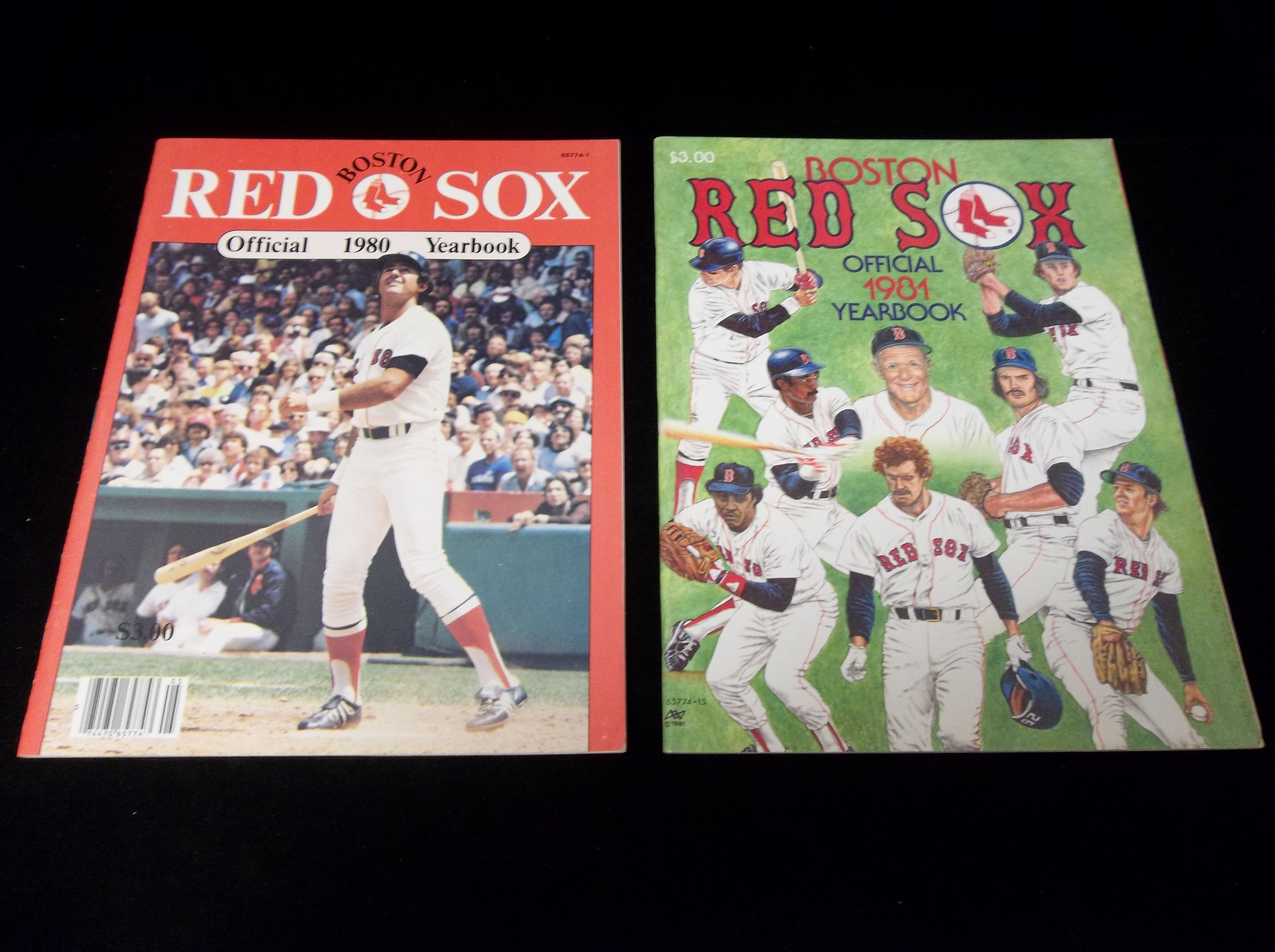 Lot Detail Boston Red Sox Yearbooks 4 Diff.