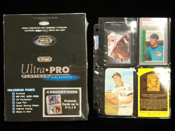 Ultra Pro 4-Pocket Pages- 1 Unopened Box of 100 Pages