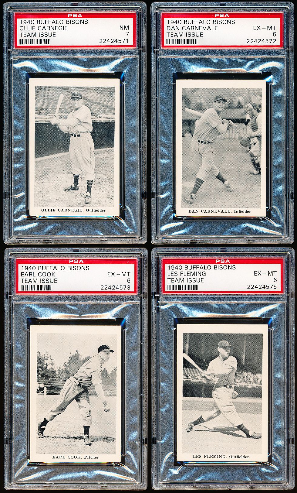 Lot Detail - 1940 Buffalo Bisons Baseball Team Issue- Near Set of 22 of