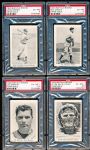1940 Buffalo Bisons Baseball Team Issue- Near Set of 22 of 24 - PSA GRADED - HIGHEST GRADE OF EACH CARD EVER!