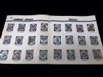 1972 Sunoco NFL Action Stamp Album and Near Complete Set Pasted Within