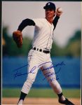 Frank Tanana Autographed and Matted Detroit Tigers Bsbl. 8” x 10” Color Photo