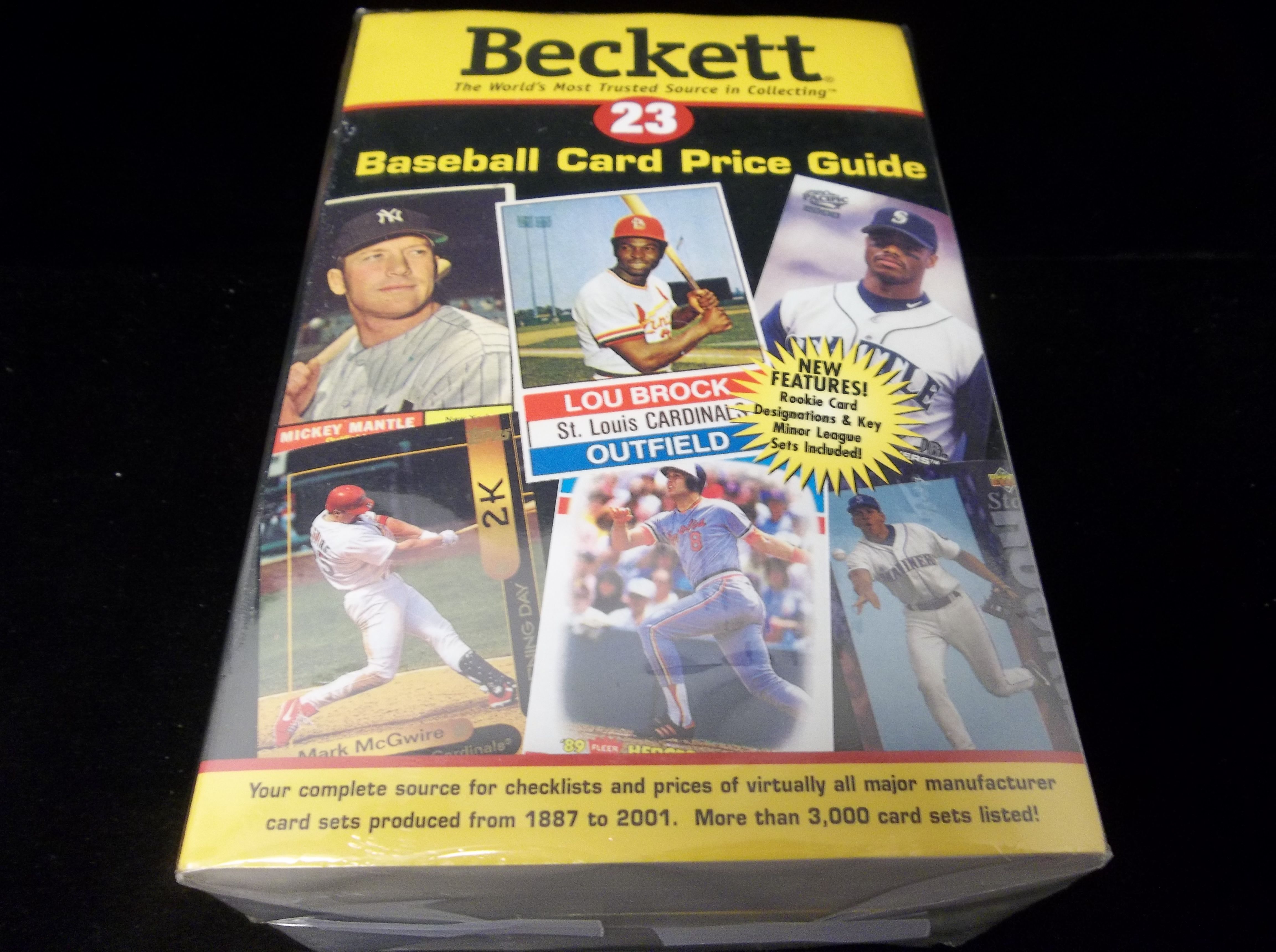 Lot Detail 2001 Beckett Baseball Yearly Price Guide 23 2 Guides