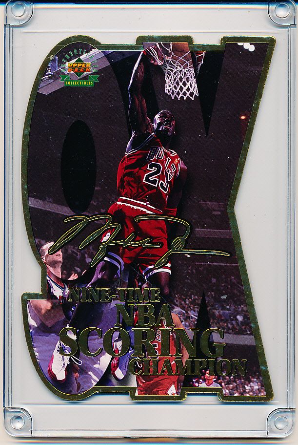 Lot detail 1997 upper deck collectibles michael jordan 9x scoring
