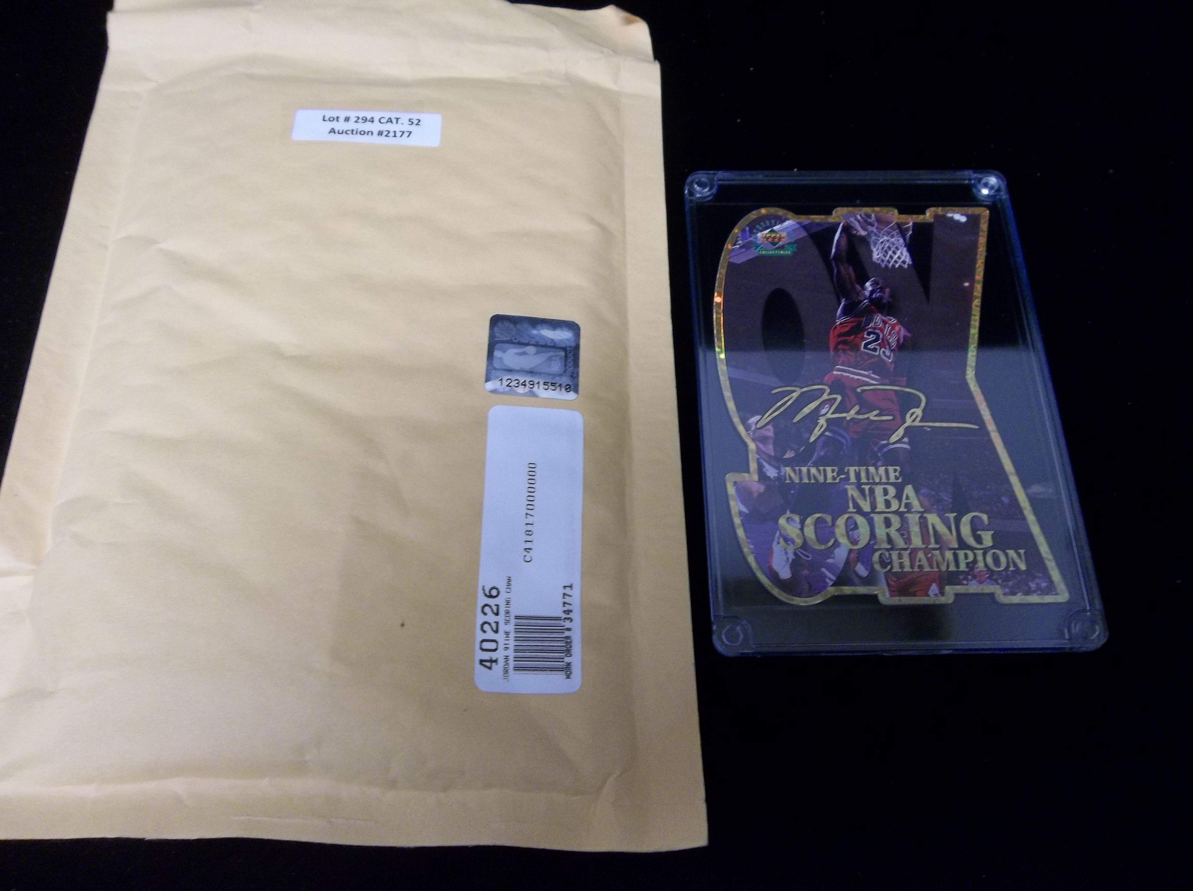 Lot detail 1997 upper deck collectibles michael jordan 9x scoring