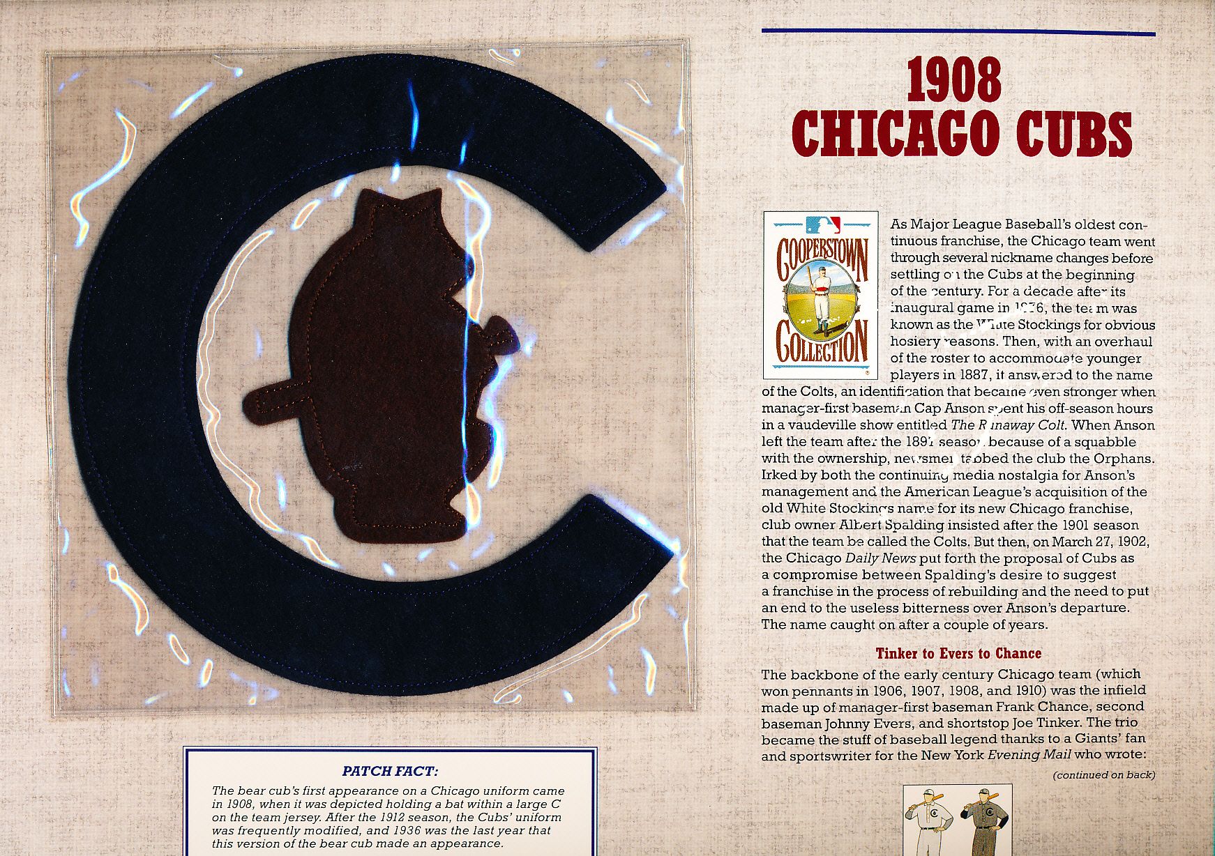 1908 chicago cubs uniform