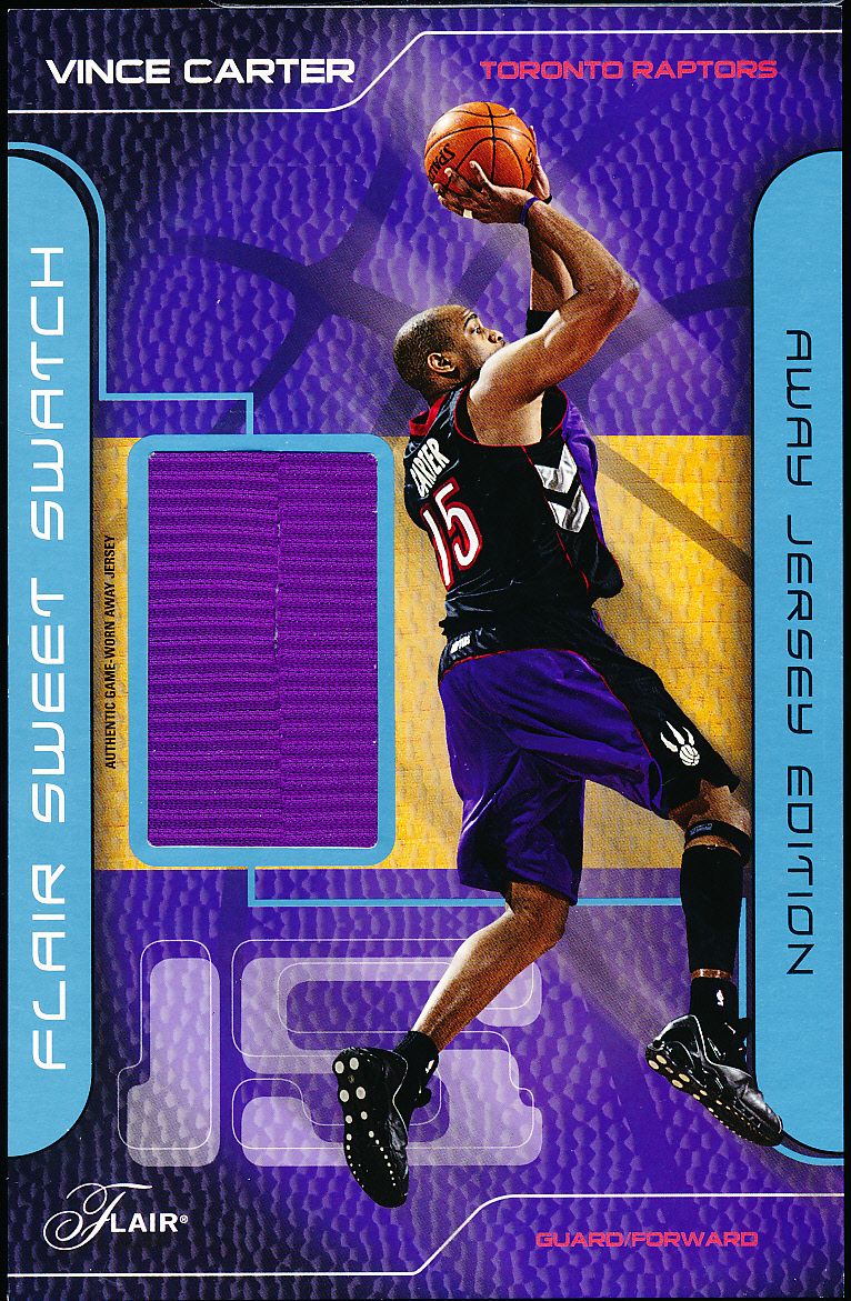 vince carter game worn jersey