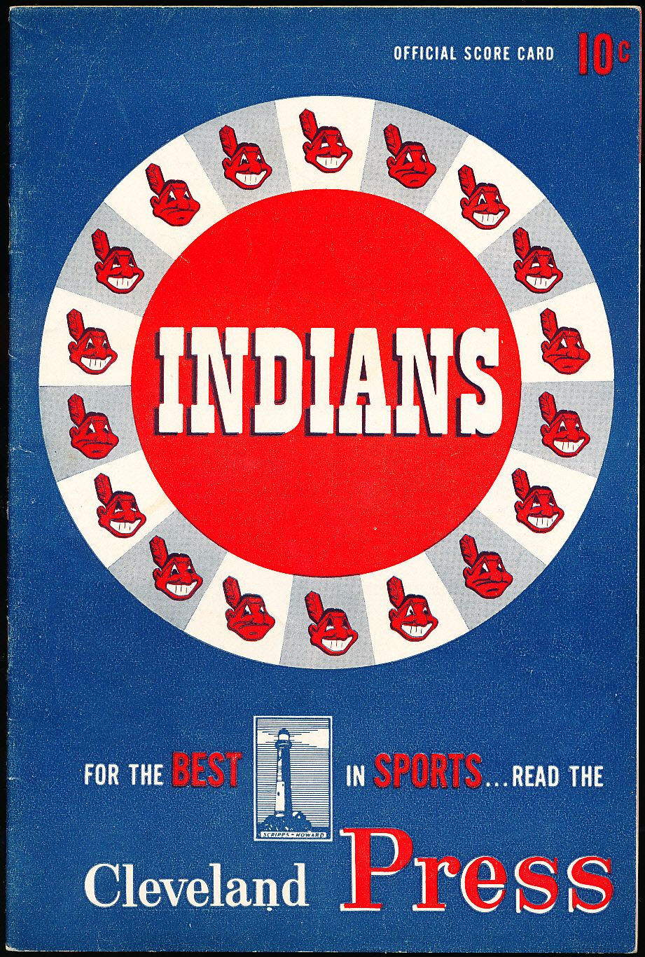 Lot detail 1953 st louis browns cleveland indians score card