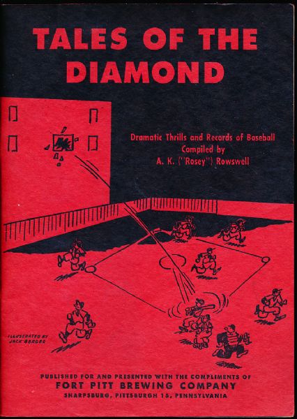 1950 Fort Pitt Beer Tales of the Diamond, by Rosey Rowswell