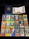 1928 The Stevens-Davis Co. “Men of America” (H572) Complete Factory Set of 52 Booklets (B. Jones, Landis, #35 American Athletics) with Presentation Paper in Original Box