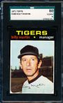 1971 Topps Baseball- #208 Billy Martin, Tigers- SGC 80 (Ex/NM 6)