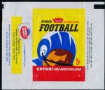 1963 Fleer Football- 5 Cent Wrapper- Dubble Bubble Side Panel