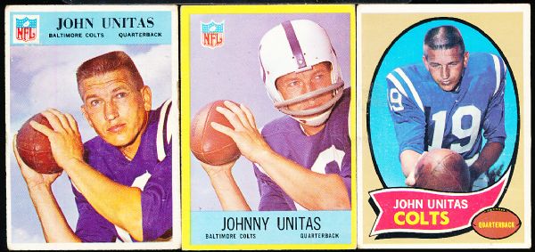 Johnny Unitas- 3 Diff.