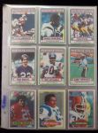1980 Topps Football Complete Set of 528 in Pages