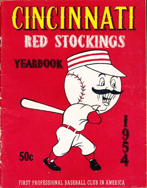 1954 Cincinnati Red Stockings Bsbl. Yearbook by Jay Publishing