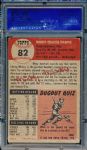 1953 Topps Baseball- #82 Mickey Mantle, PSA Vg-Ex 4 