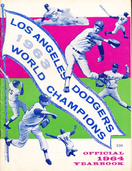 1964 Los Angeles Dodgers Yearbook