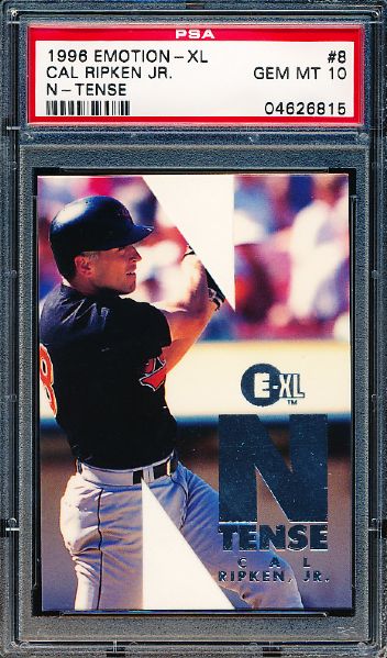 1996 Emotion XL Baseball “N-Tense”- #8 of 10 Cal Ripken Jr.- PSA Gem Mint 10