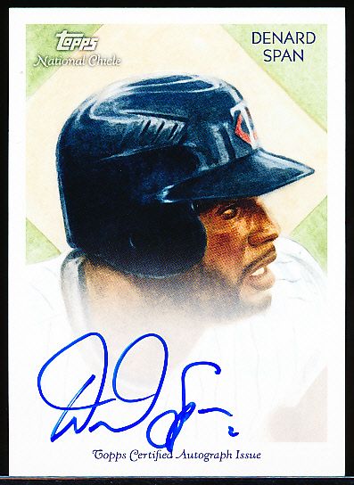2010 Topps National Chicle Bb- “Autographs”- #NCA-DS Denard Span, Twins