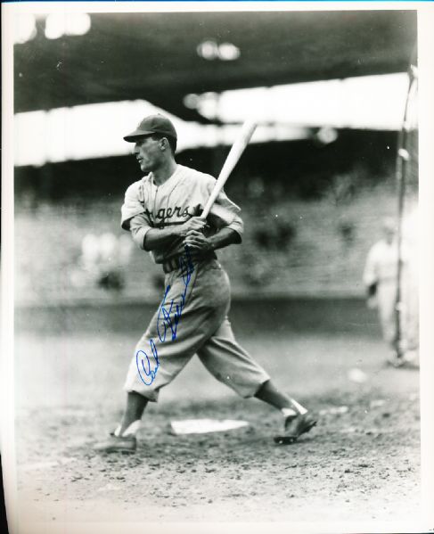 Carl Furillo Autographed Brooklyn Dodgers Bsbl. B/W 8” x 10” Photo- SGC Authenticated