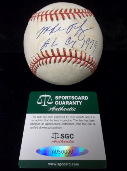 Mike Flanagan Autographed Official MLB (Allan Selig Commissioner) Baseball- SGC Certified
