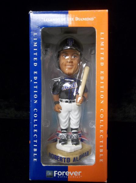 2002 Forever Collectibles “Legends of the Diamond” Bobble Head- Roberto Alomar, Mets- #6309/12,000
