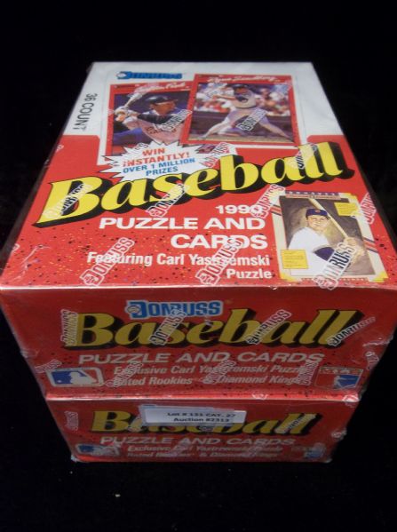 1990 Donruss Baseball- 2 Unopened Wax Boxes