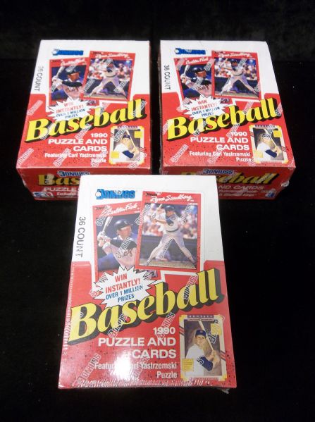 1990 Donruss Baseball- 3 Unopened Wax Boxes