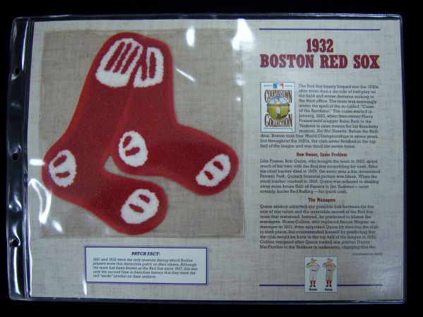 Willabee & Ward 1932 Boston Red Sox Patch