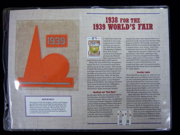Willabee & Ward 1938 World’s Fair (’39) Patch